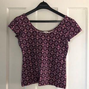 Garage pink crop top